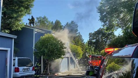 Santa Rosa firefighters respond to blaze at three-story apartment complex